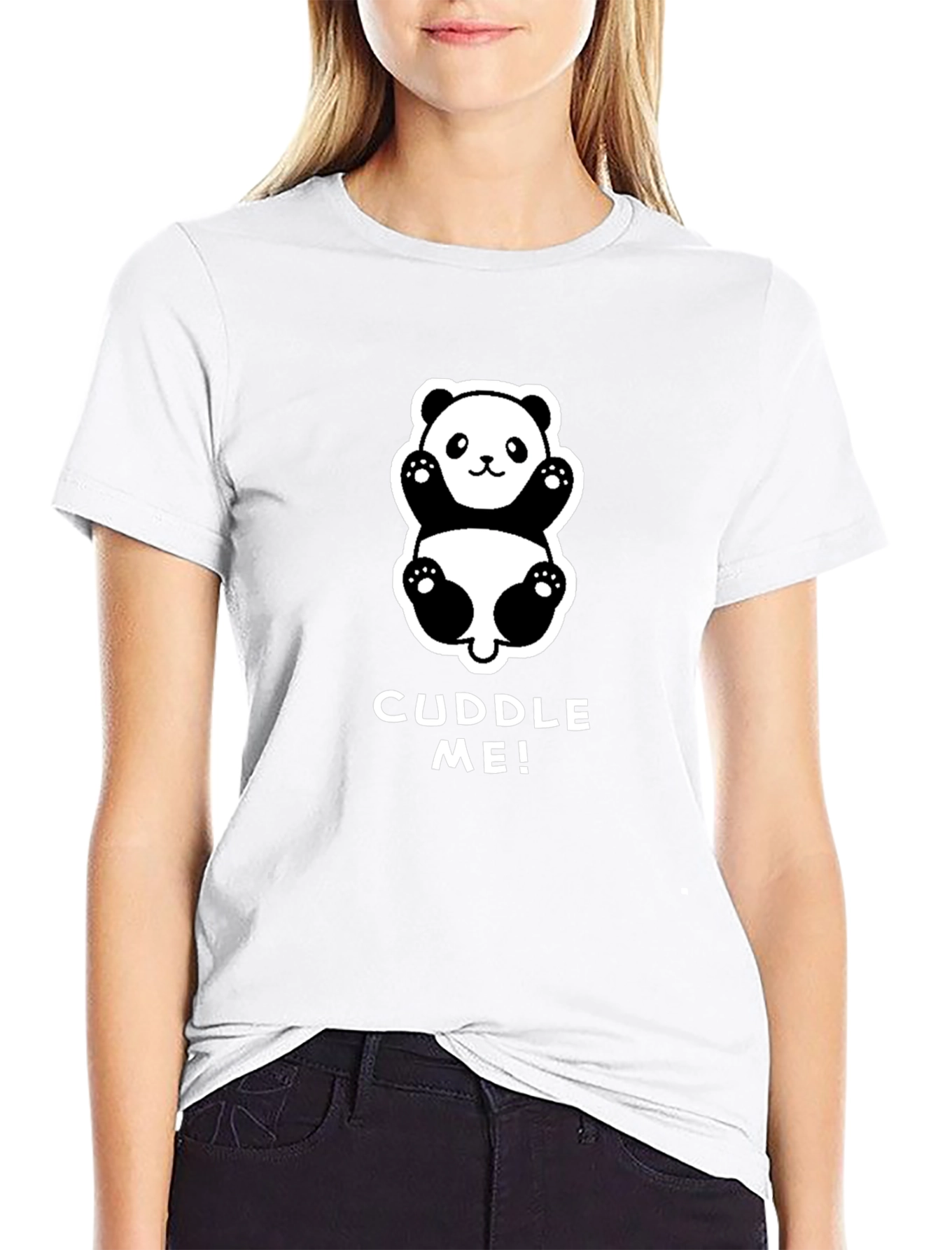 Cuddle Me! Panda Graphic Tee - Soft & Cute