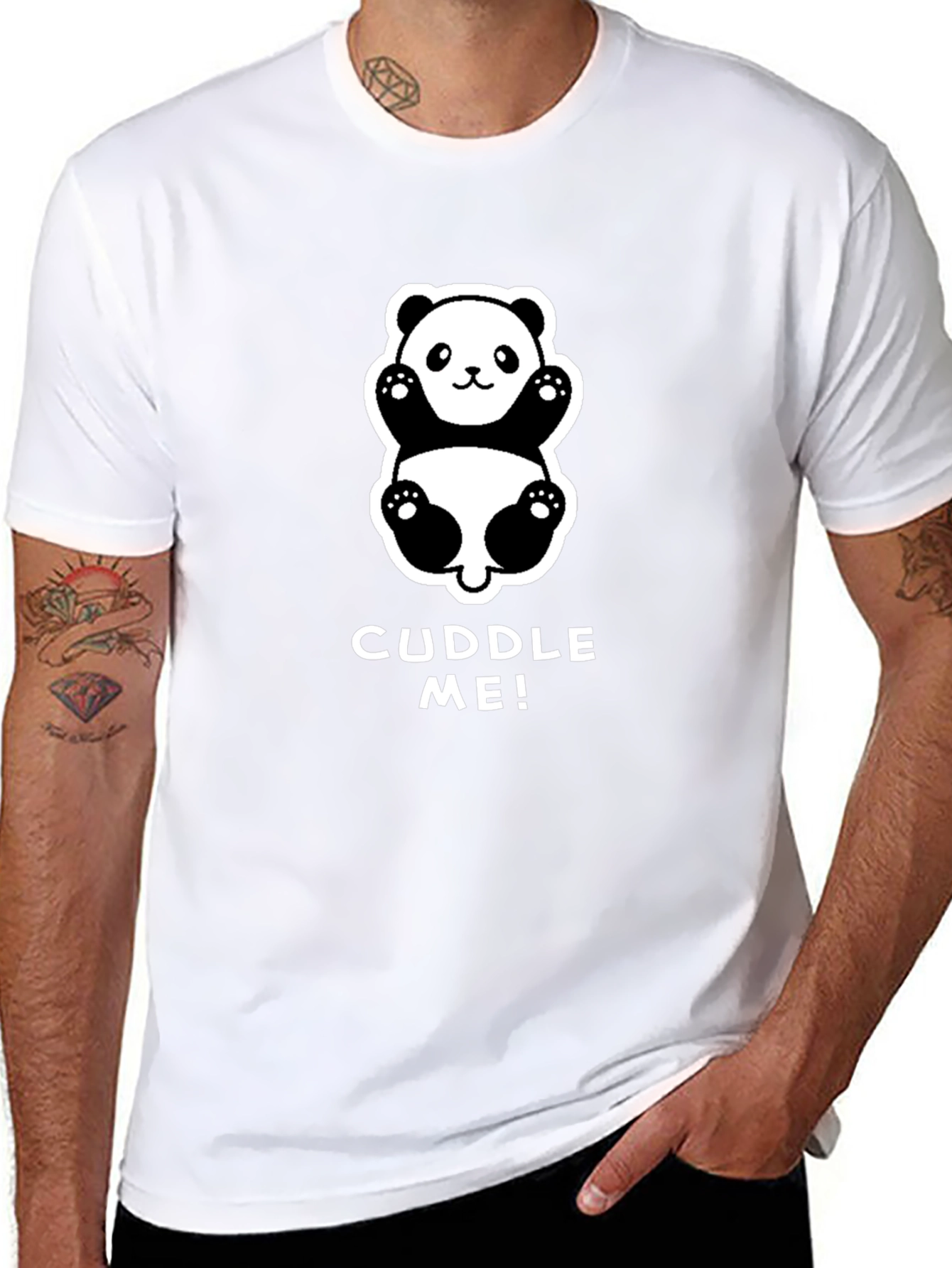 Cuddle Me! Panda Graphic Tee - Soft & Cute