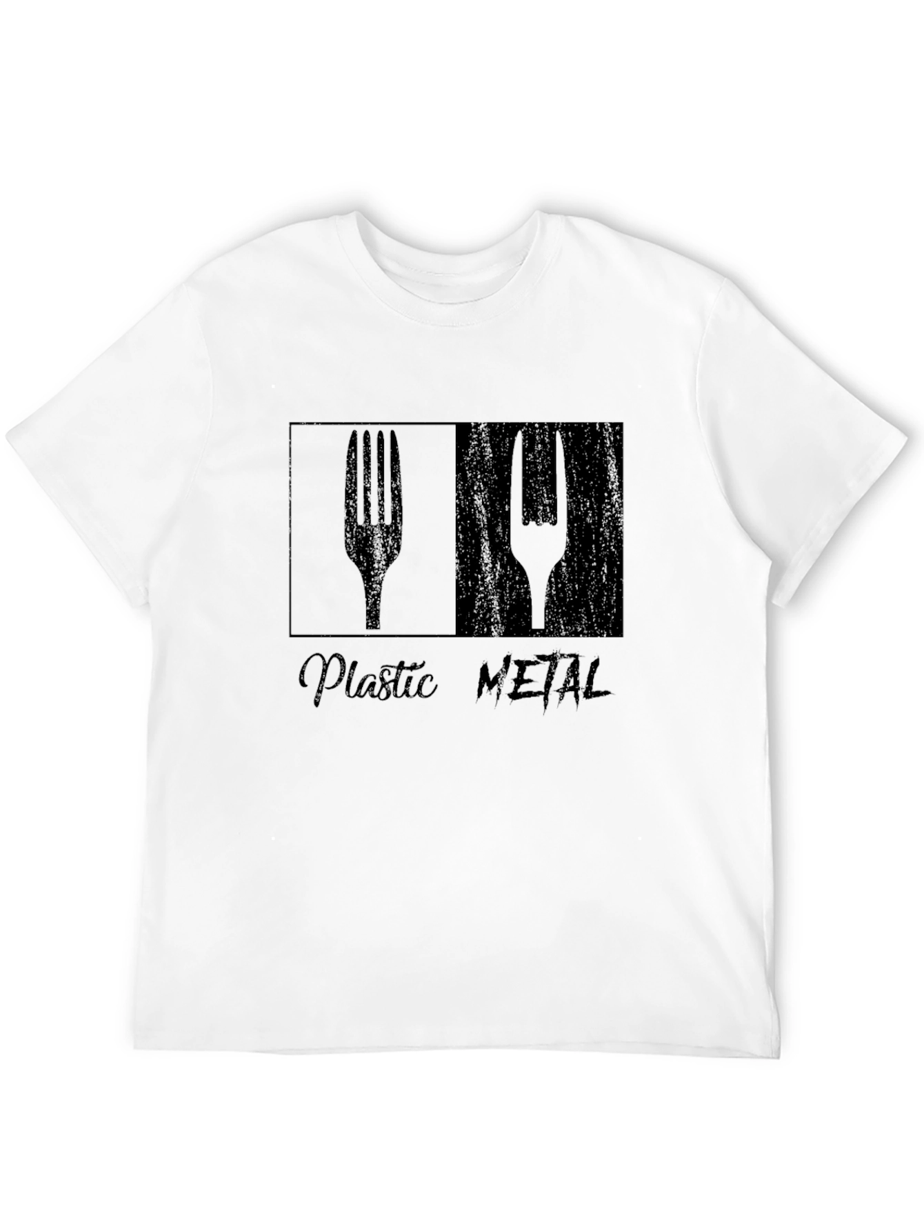 Plastic Metal T-Shirt - Heavy Humor Tee