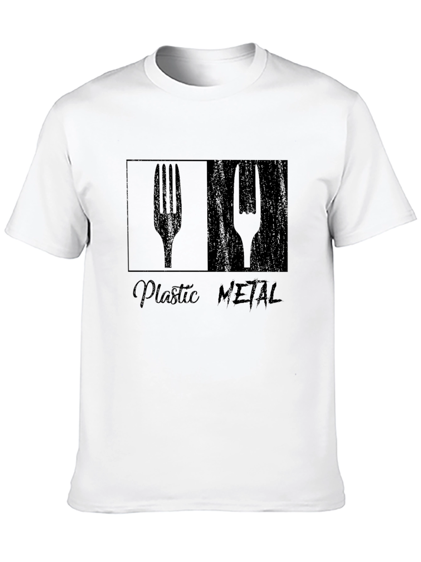 Plastic Metal T-Shirt - Heavy Humor Tee