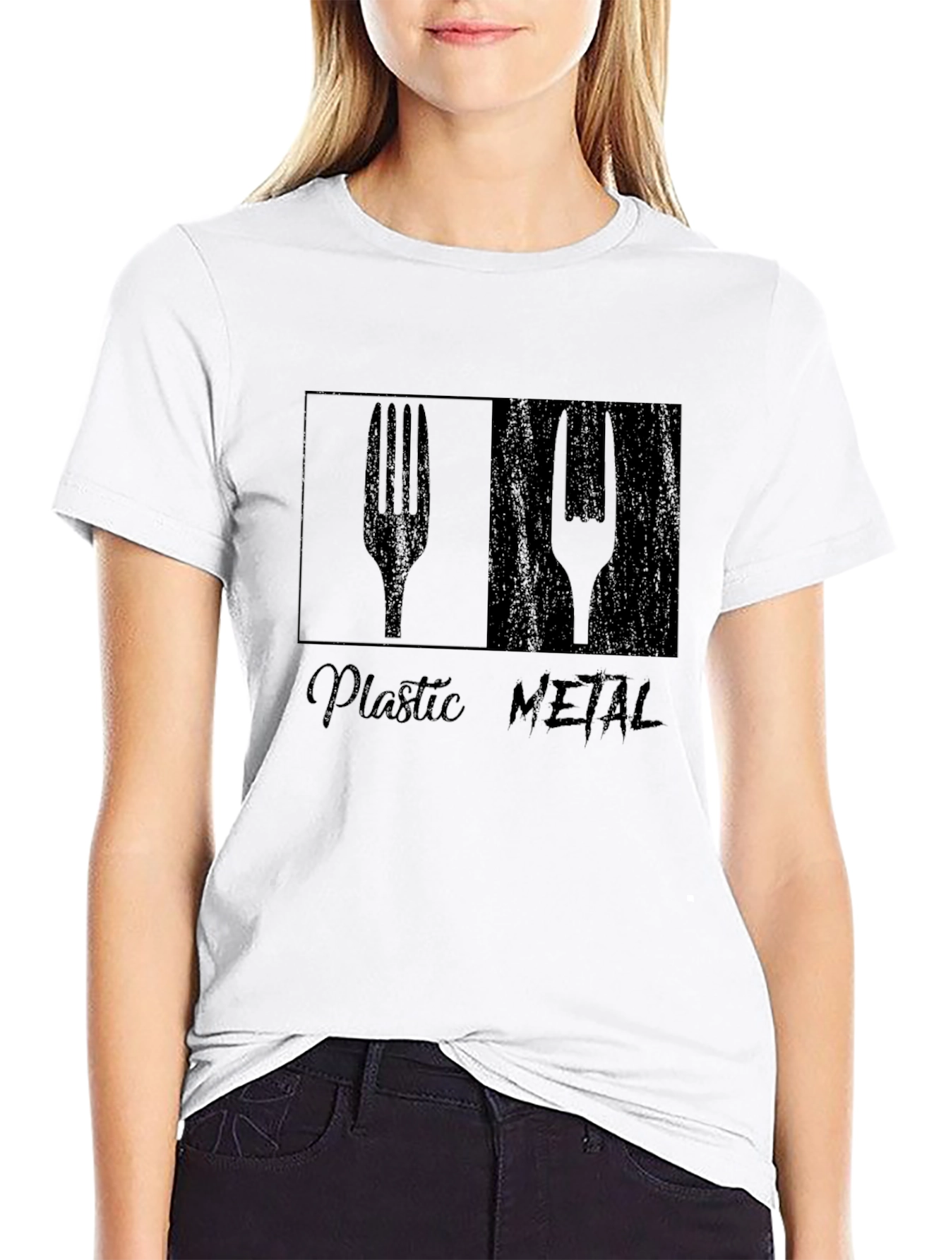 Plastic Metal T-Shirt - Heavy Humor Tee