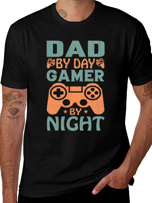 Dad By Day Gamer By Night Graphic Tee