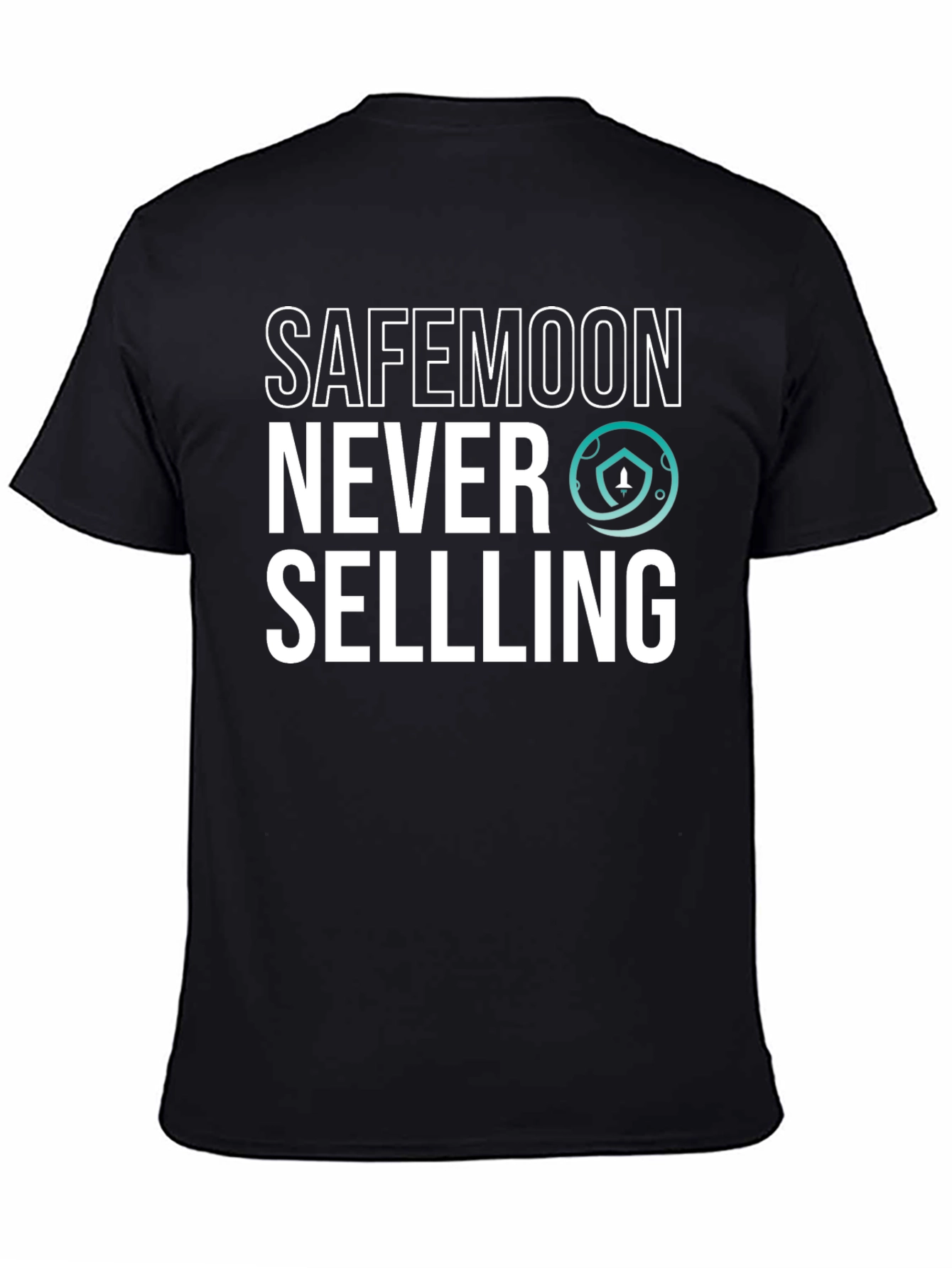 Safemoon Never Selling Black T-Shirt