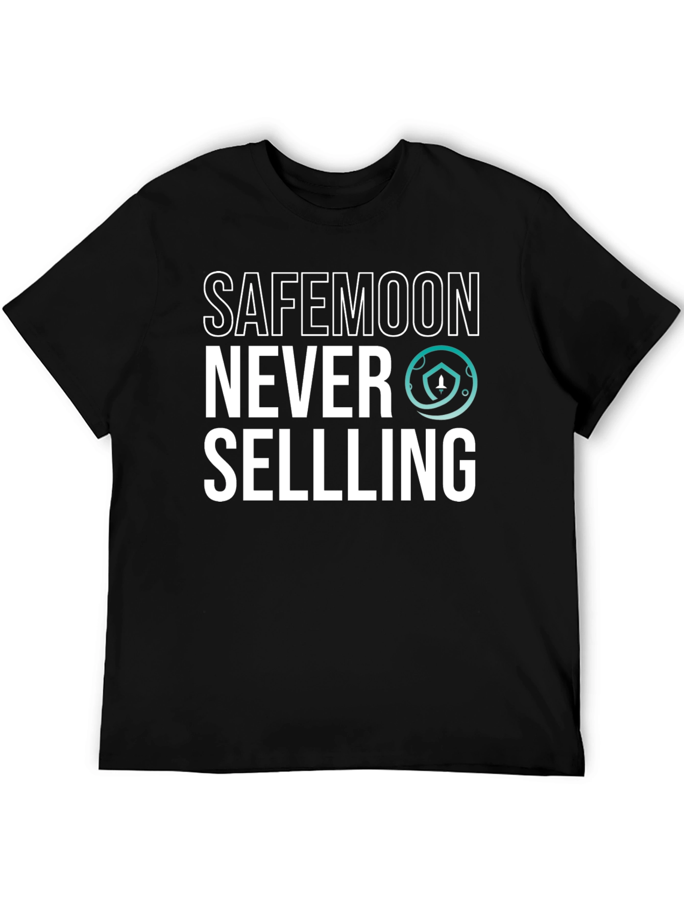 Safemoon Never Selling Black T-Shirt