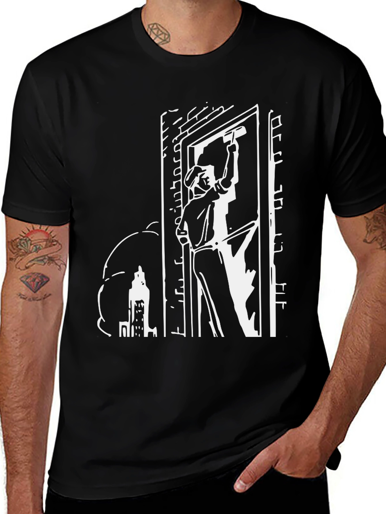 Retro Window Washer Graphic Tee