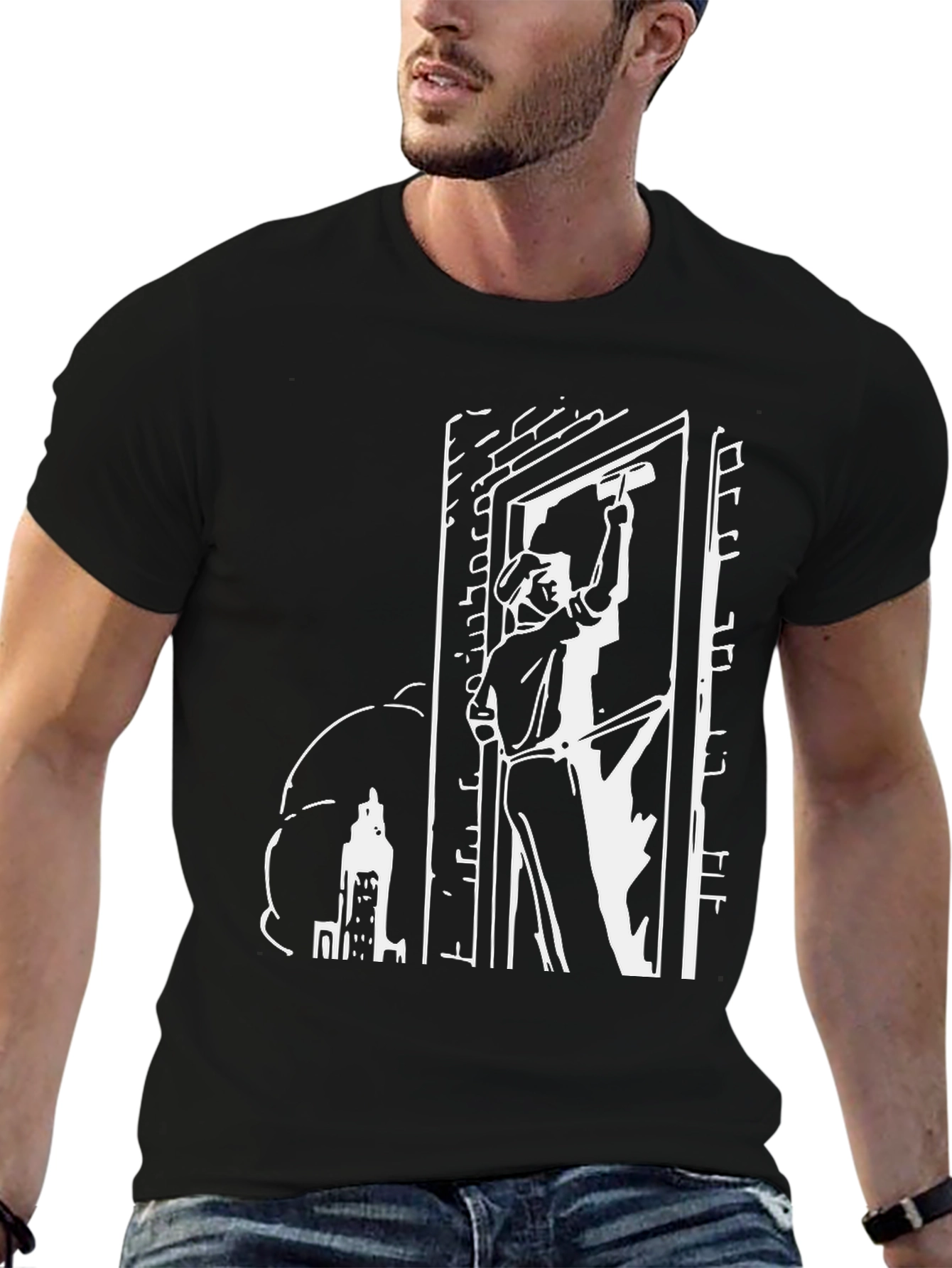 Retro Window Washer Graphic Tee