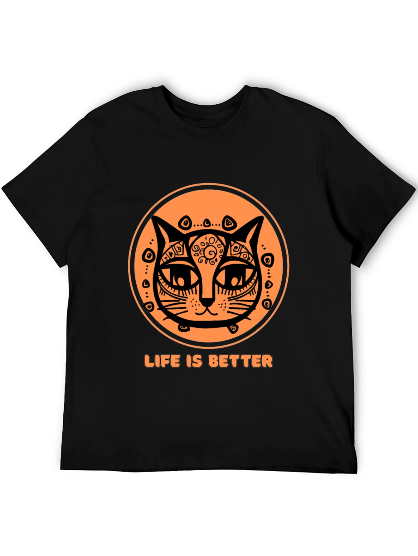 Life is Better Cat T-Shirt - Unique Graphic Tee