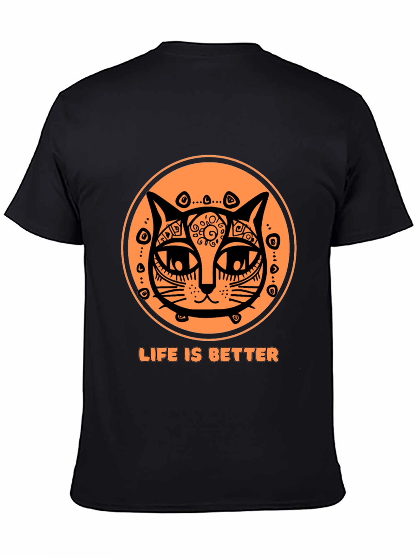 Life is Better Cat T-Shirt - Unique Graphic Tee