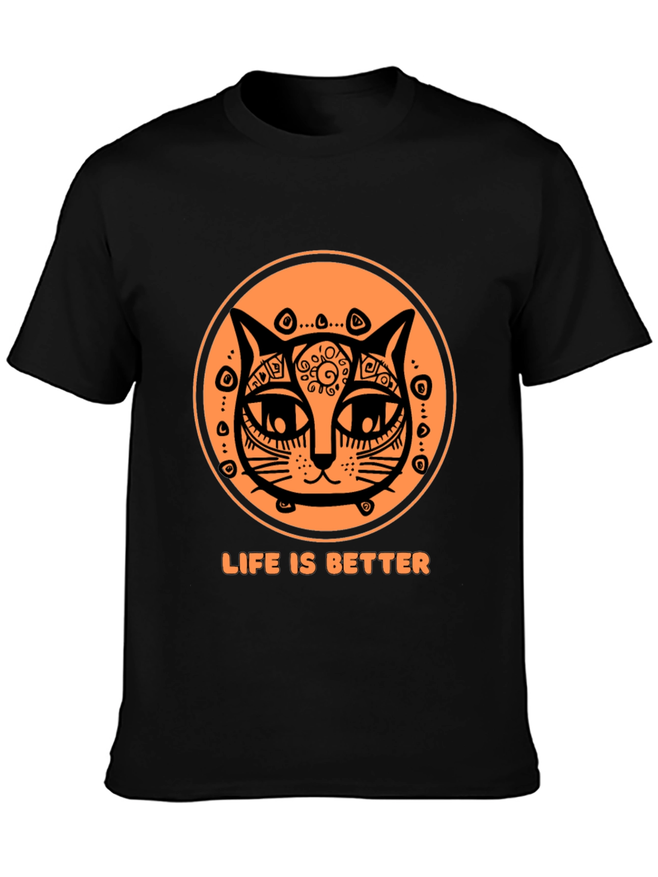 Life is Better Cat T-Shirt - Unique Graphic Tee