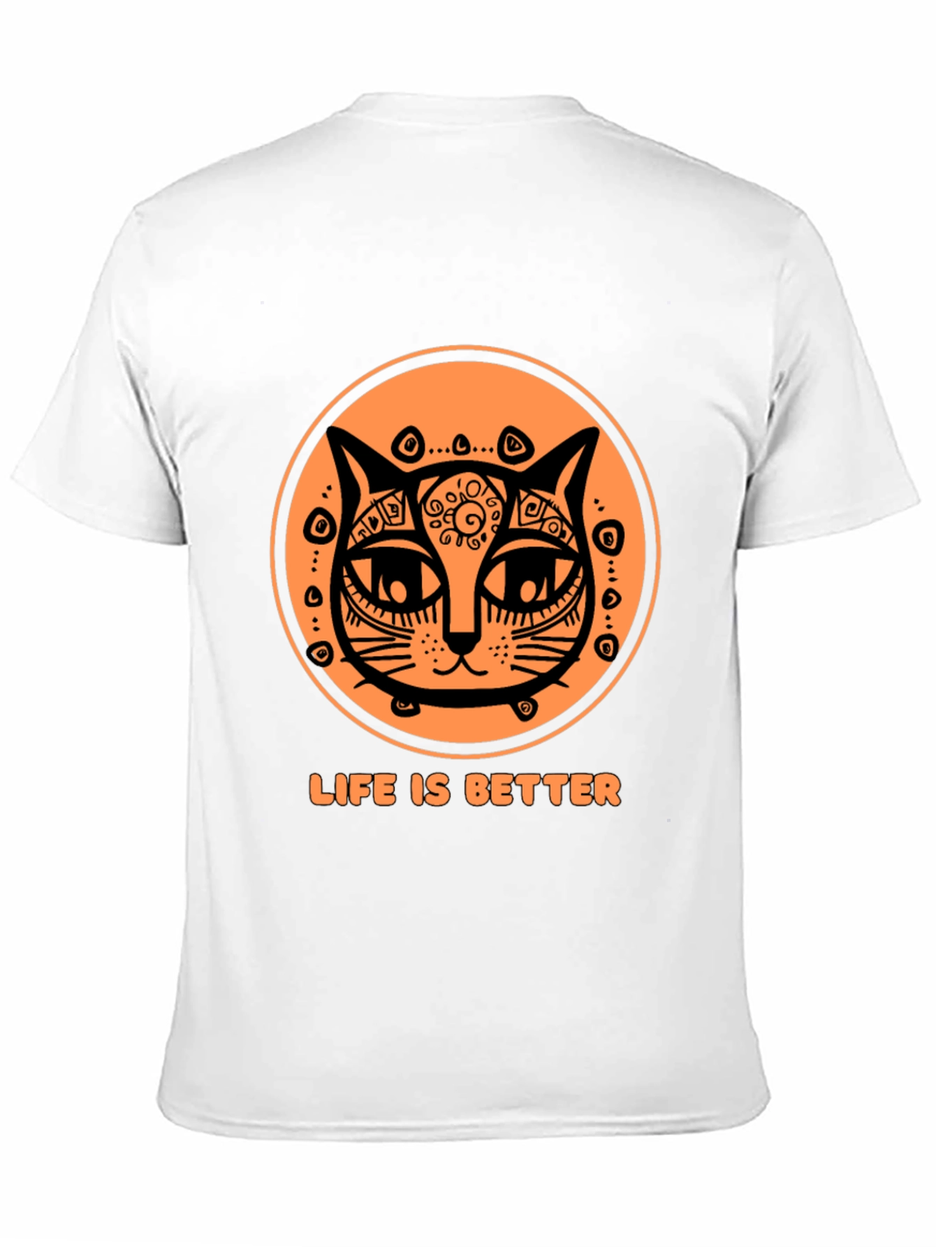 Life is Better Cat T-Shirt - Unique Graphic Tee