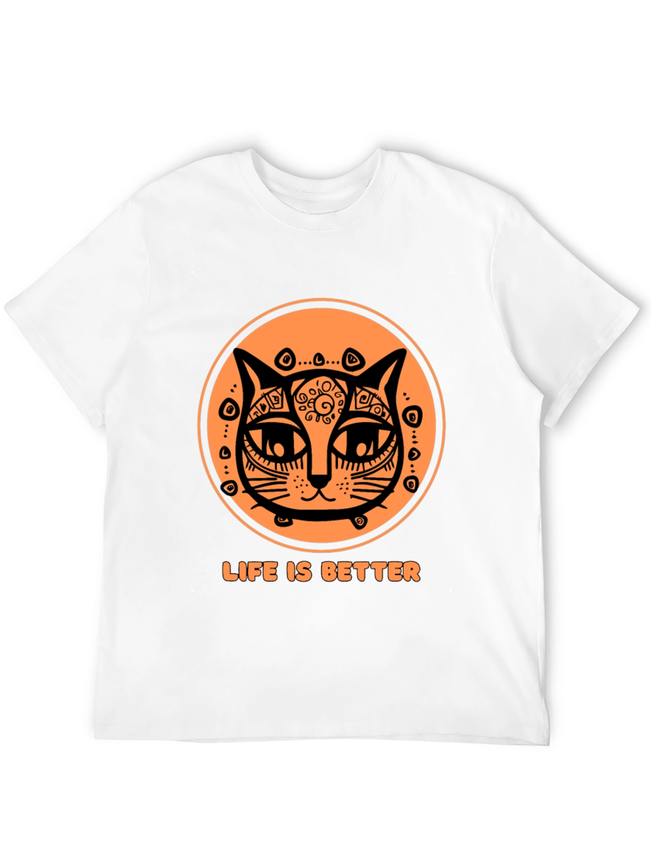 Life is Better Cat T-Shirt - Unique Graphic Tee