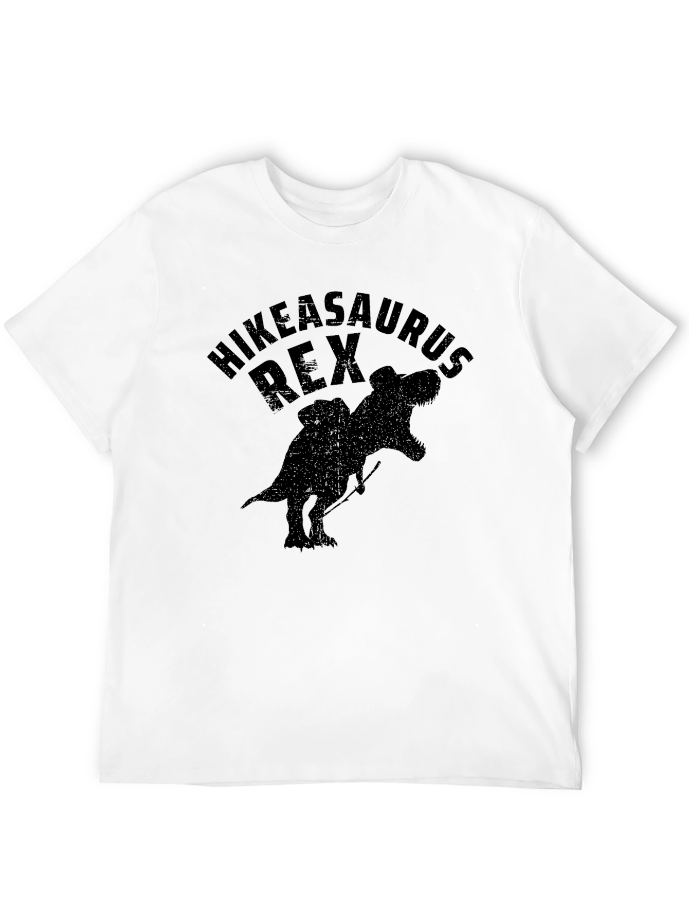 Hikeasaurus Rex Black Graphic T-Shirt for Men