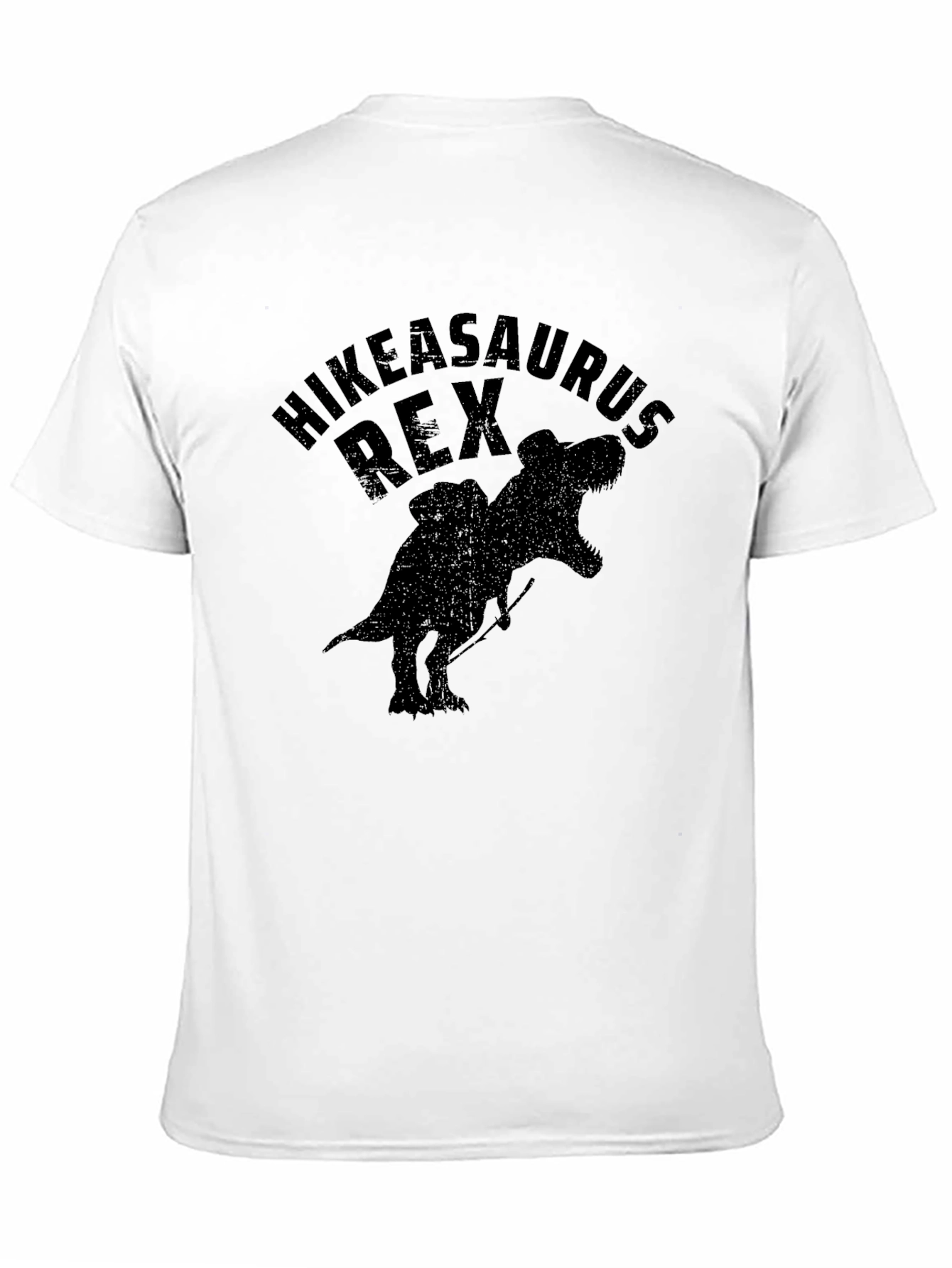 Hikeasaurus Rex Black Graphic T-Shirt for Men
