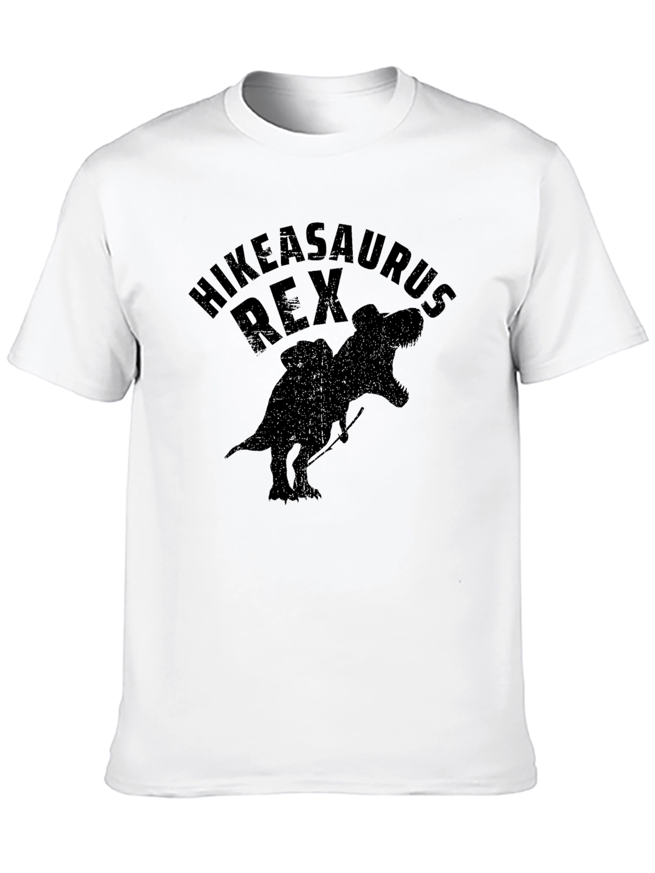Hikeasaurus Rex Black Graphic T-Shirt for Men