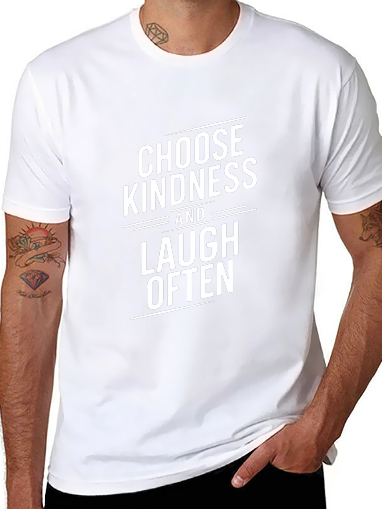 Choose Kindness Graphic Tee - Black Cotton T-Shirt