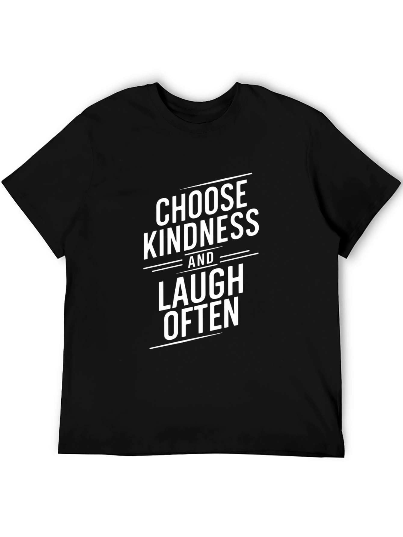 Choose Kindness Graphic Tee - Black Cotton T-Shirt