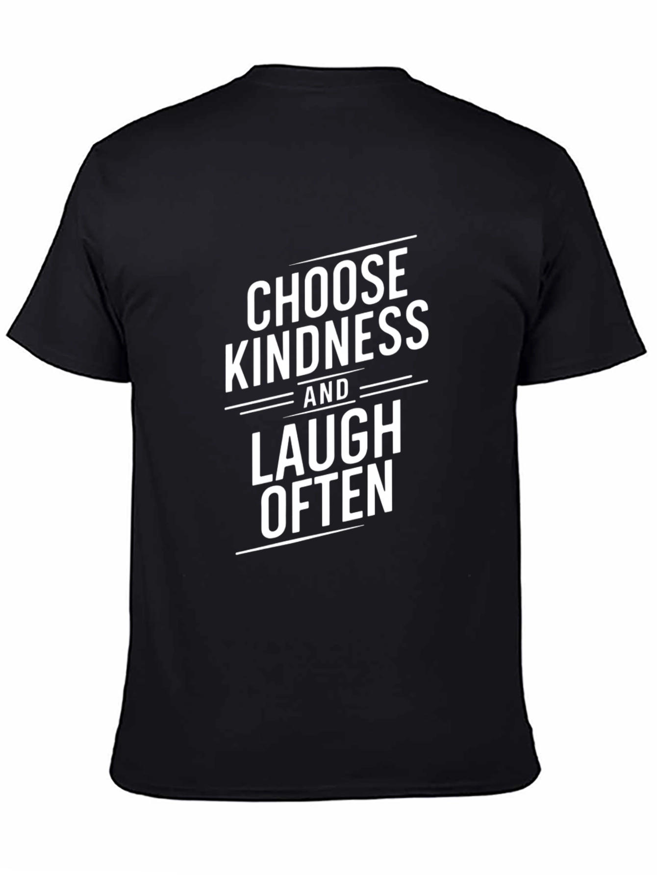 Choose Kindness Graphic Tee - Black Cotton T-Shirt