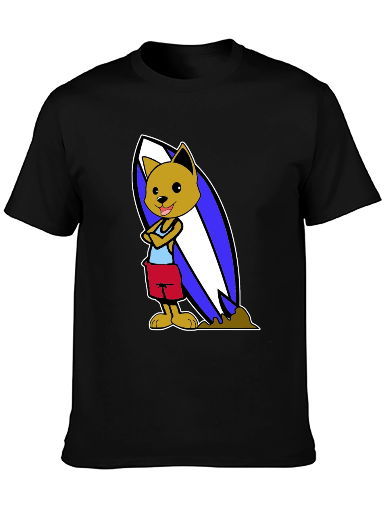 Dog Surfer Graphic T-Shirt