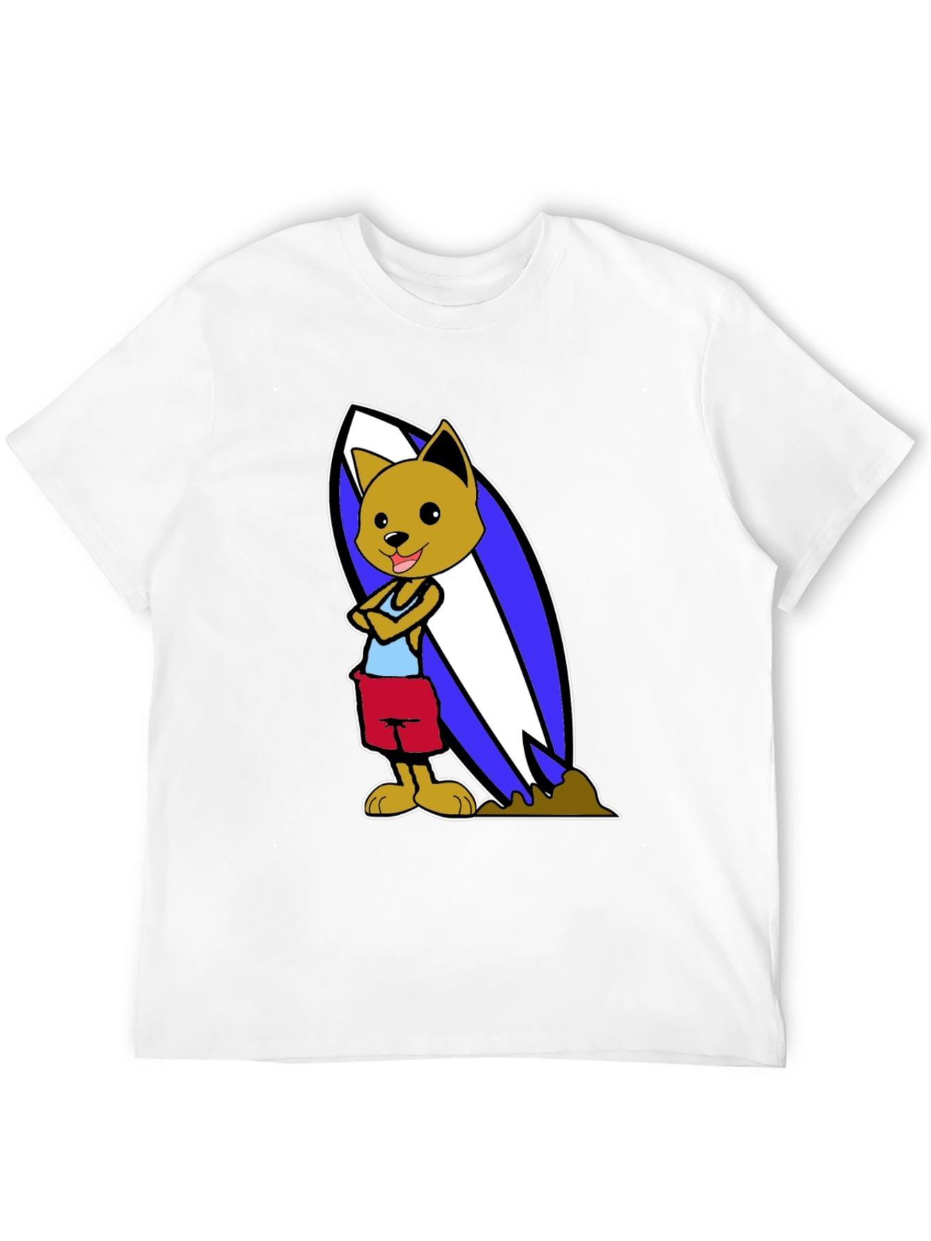 Dog Surfer Graphic T-Shirt