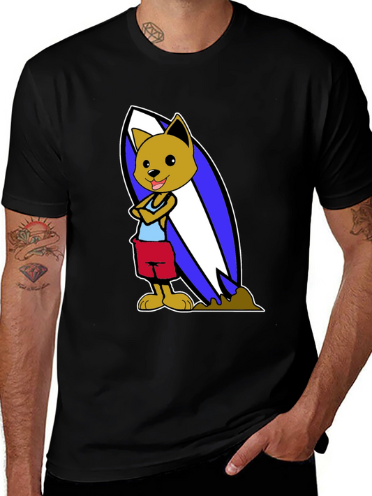 Dog Surfer Graphic T-Shirt
