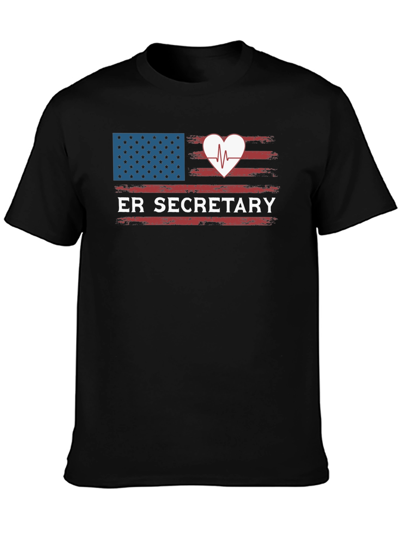 ER Secretary American Flag T-Shirt