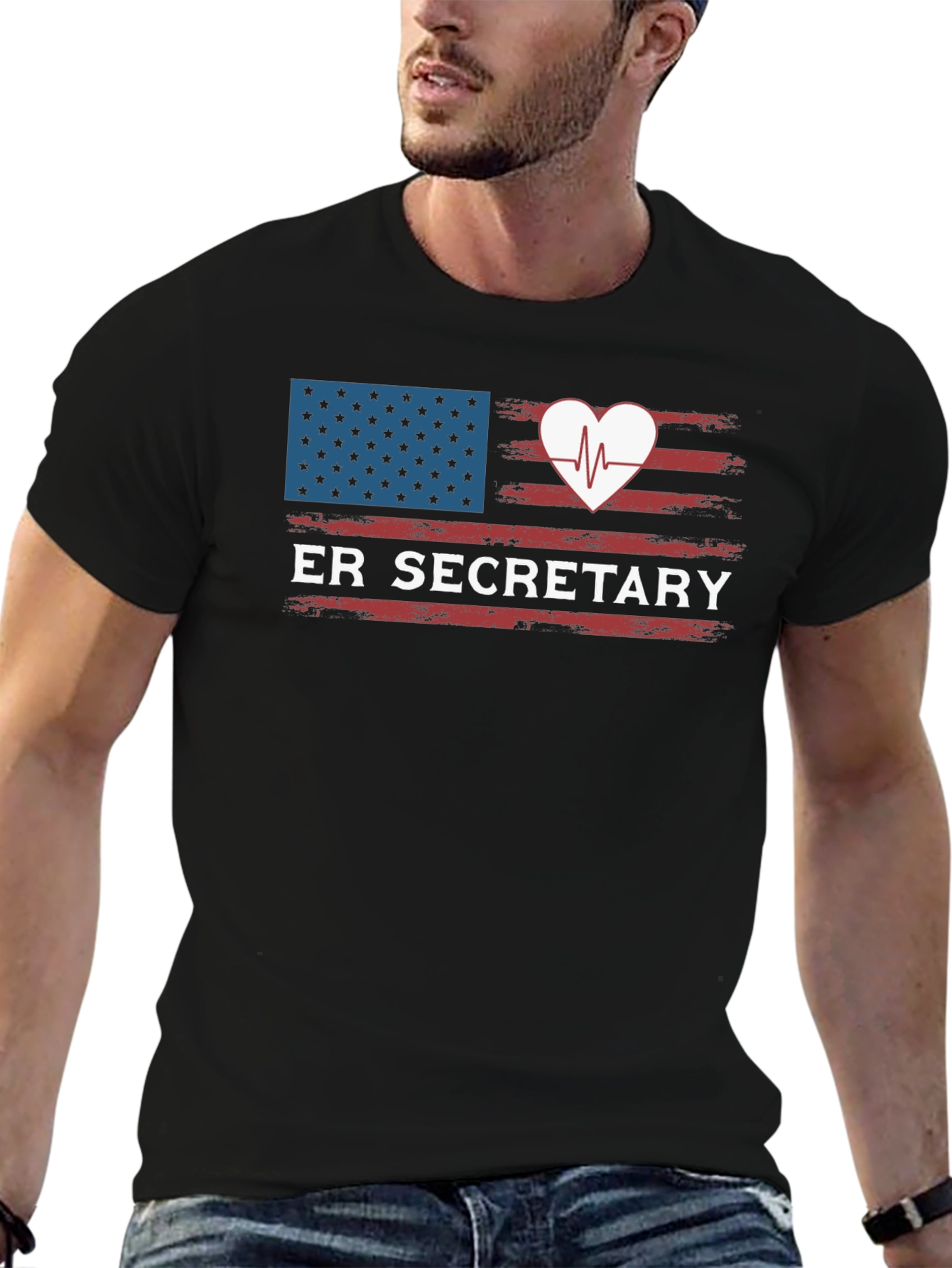 ER Secretary American Flag T-Shirt
