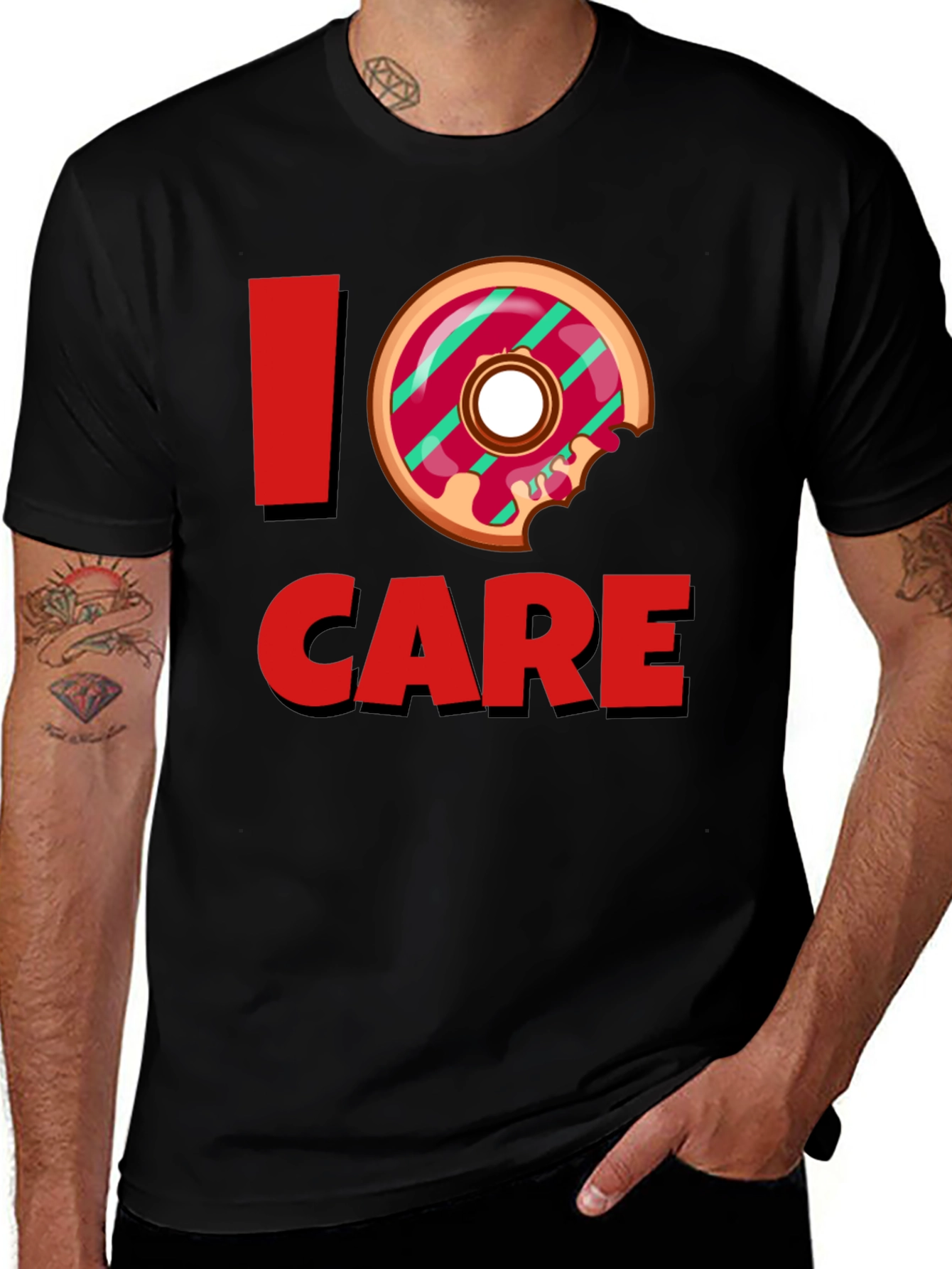 I Donut Care Graphic T-Shirt