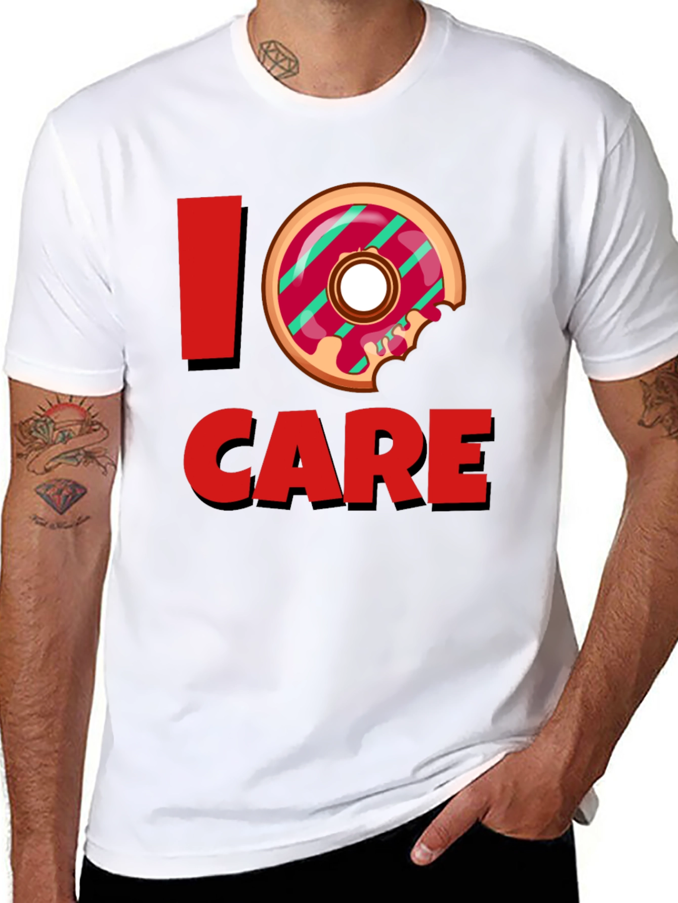I Donut Care Graphic T-Shirt