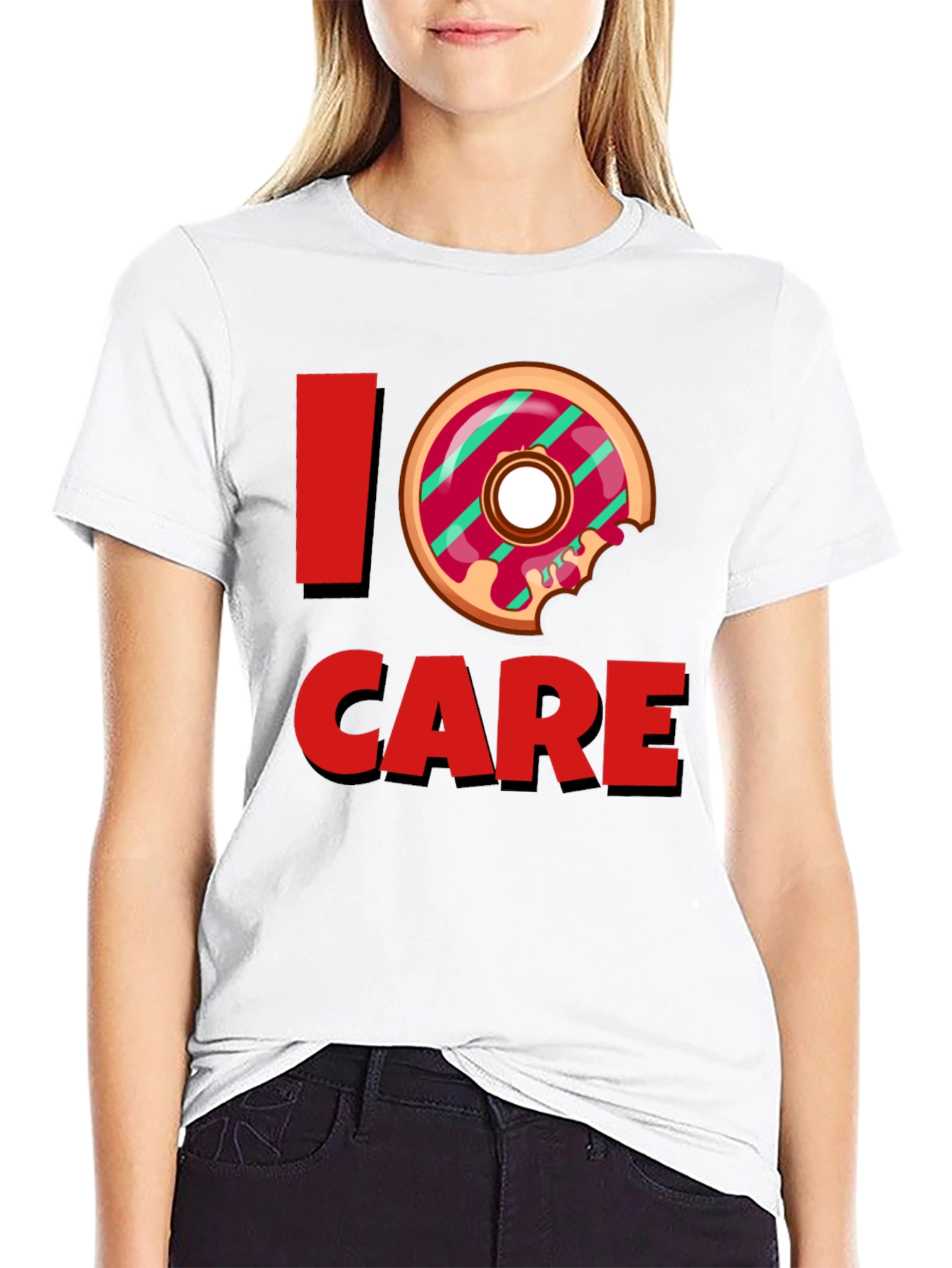 I Donut Care Graphic T-Shirt
