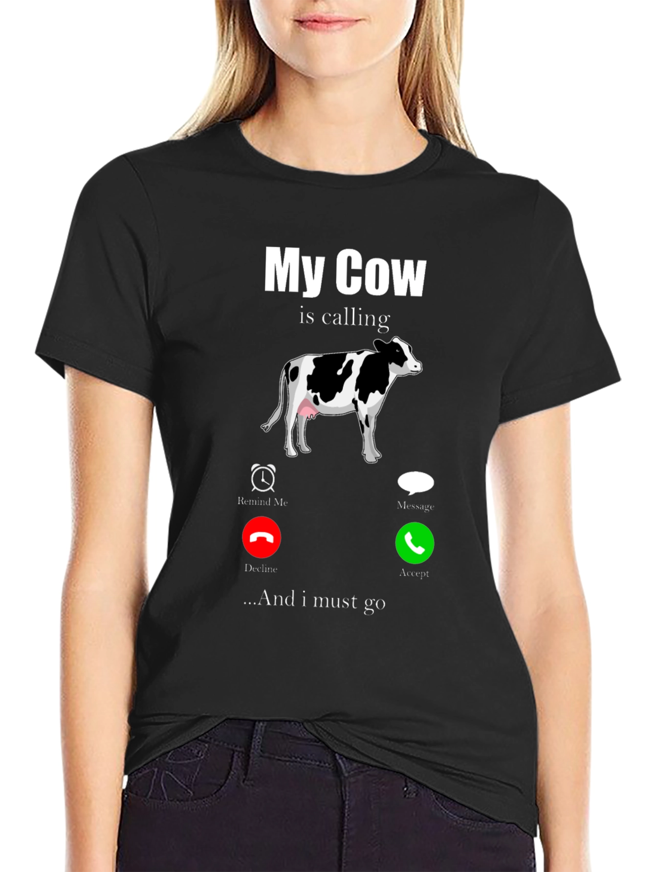 My Cow Is Calling Graphic T-Shirt