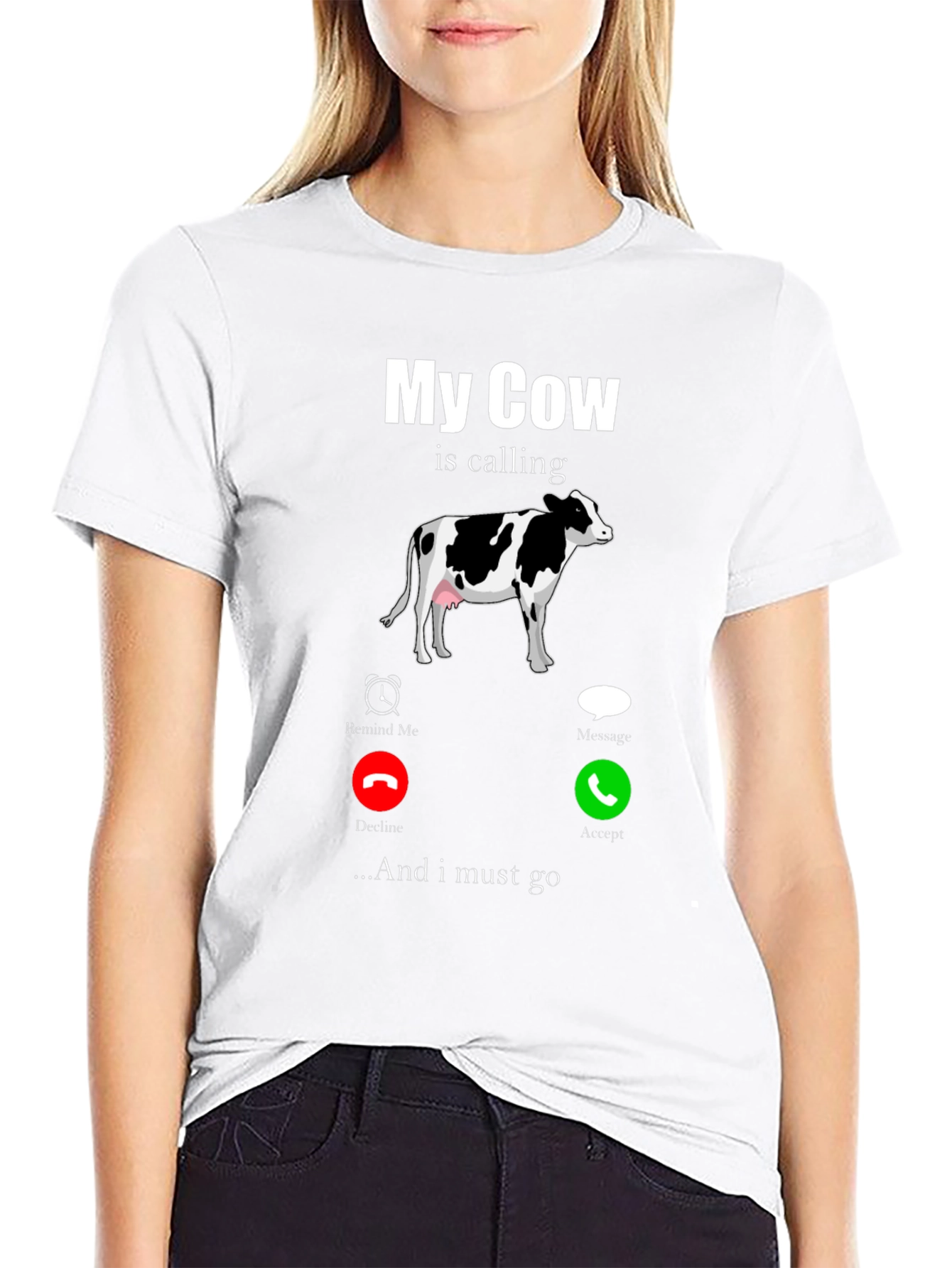 My Cow Is Calling Graphic T-Shirt