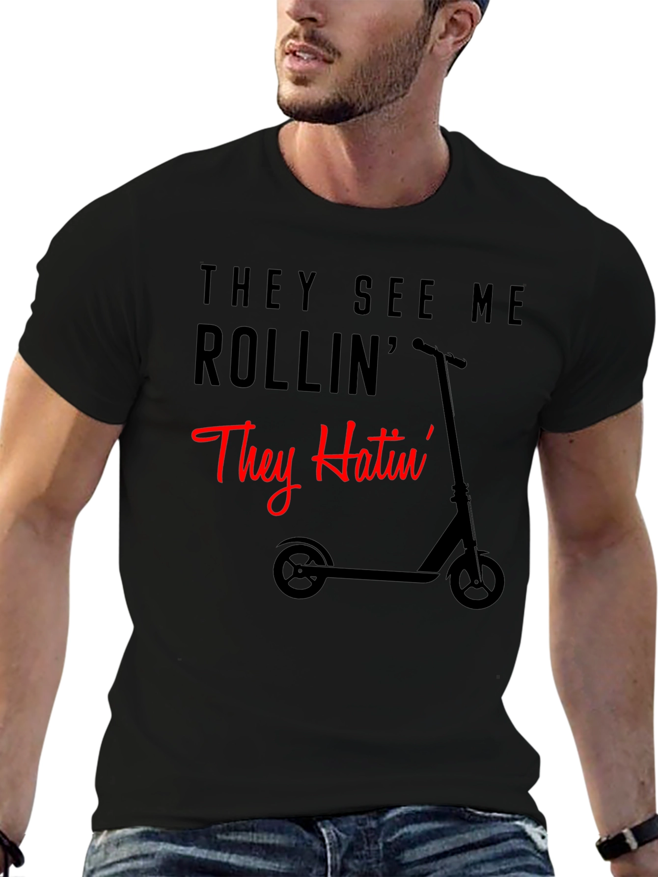 They See Me Rollin Funny Scooter T-Shirt