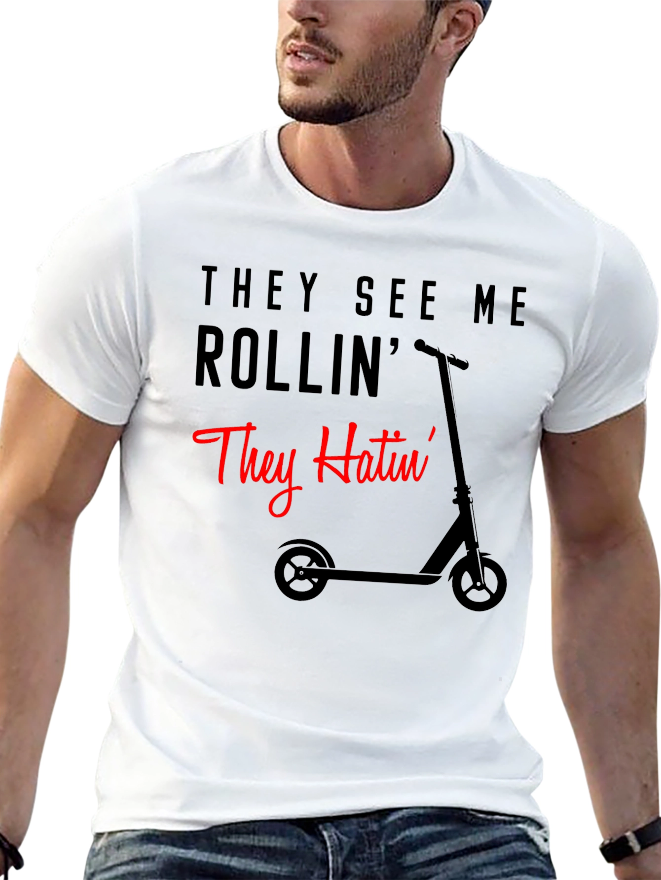 They See Me Rollin Funny Scooter T-Shirt