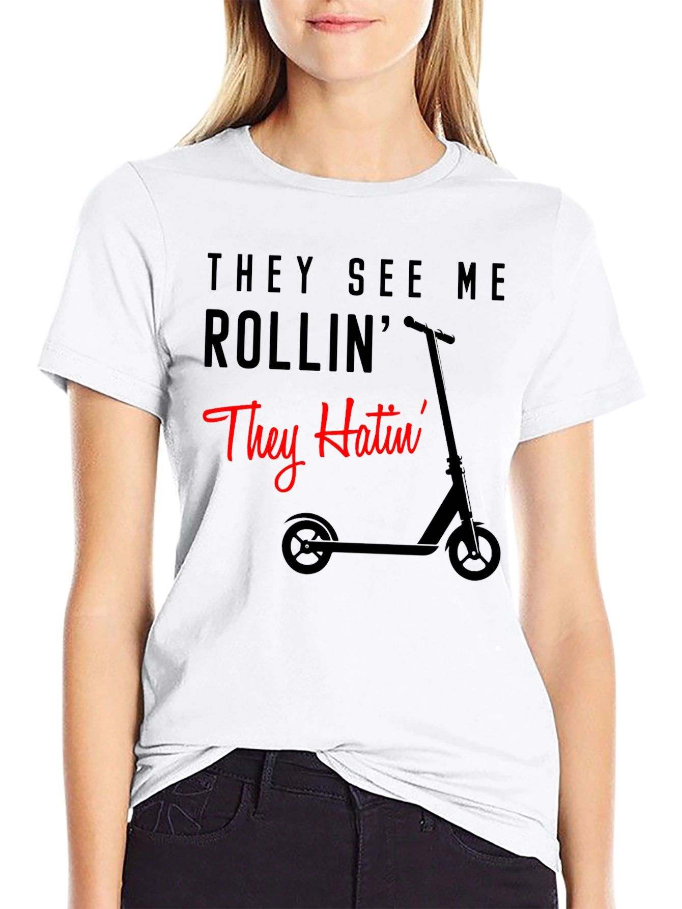 They See Me Rollin Funny Scooter T-Shirt