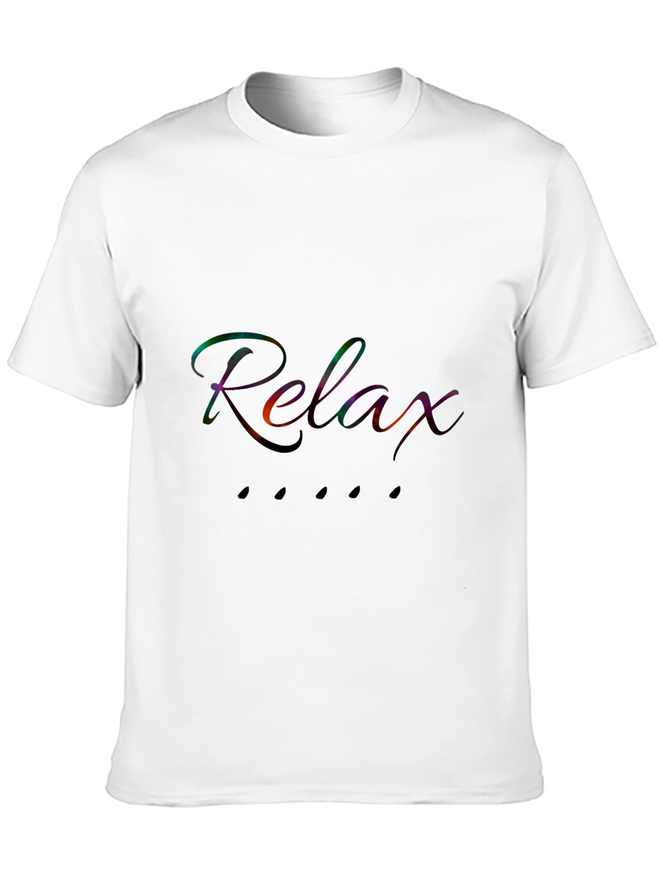 Relax Black T-Shirt - Stylish Casual Wear