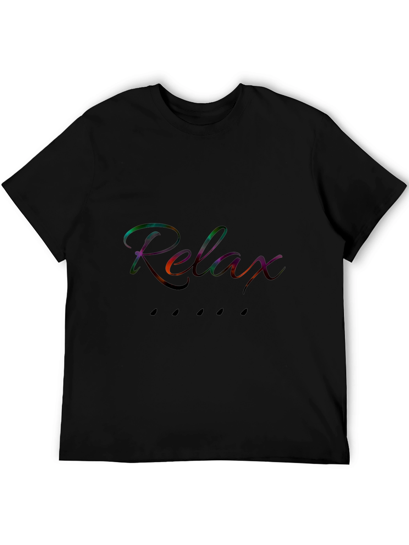 Relax Black T-Shirt - Stylish Casual Wear