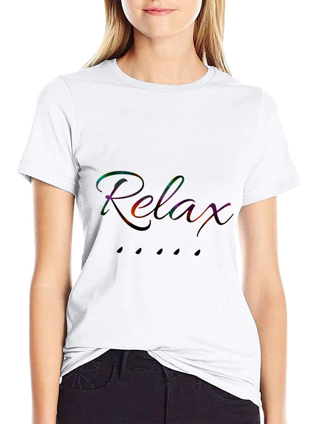 Relax Black T-Shirt - Stylish Casual Wear