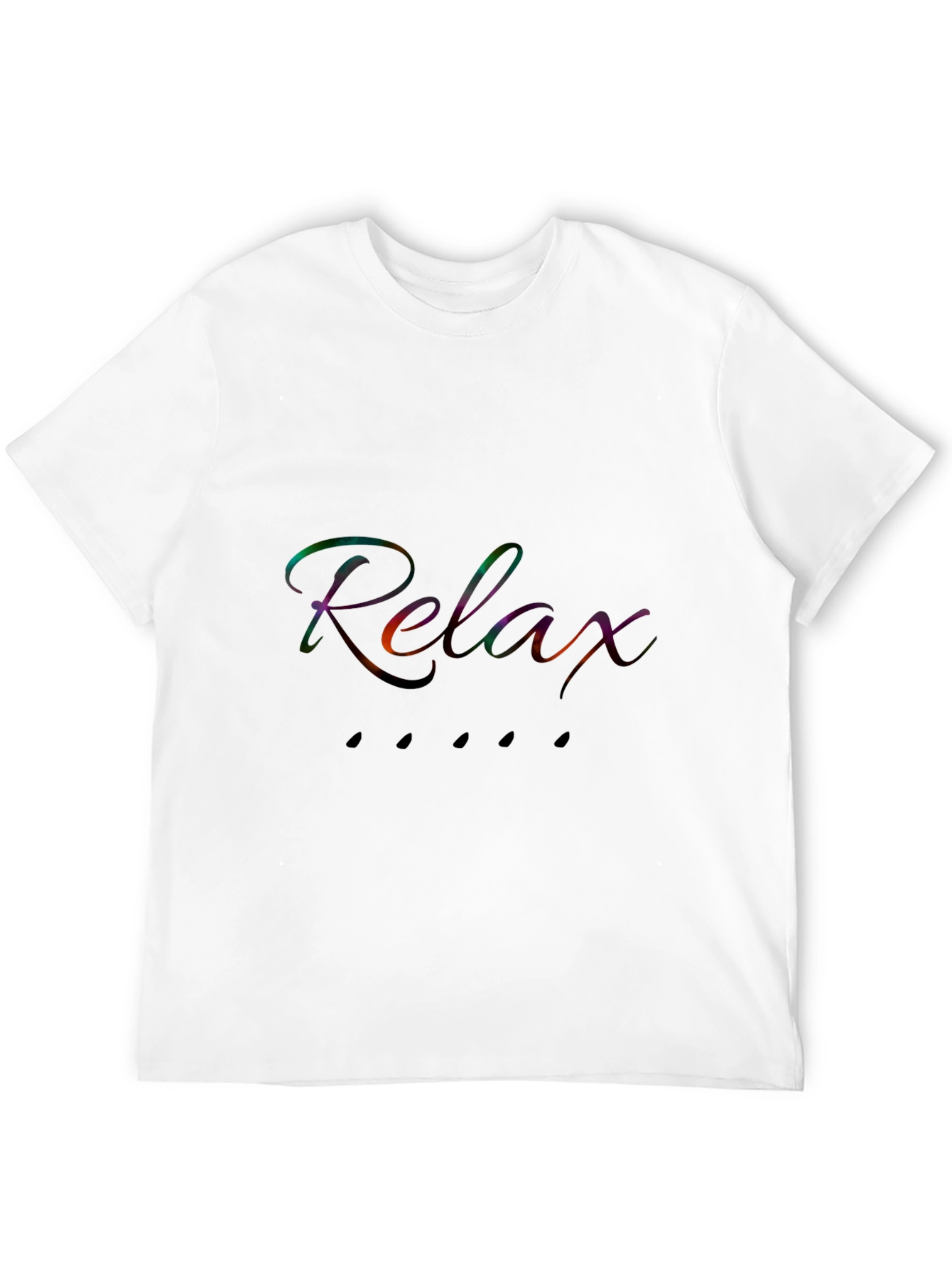 Relax Black T-Shirt - Stylish Casual Wear