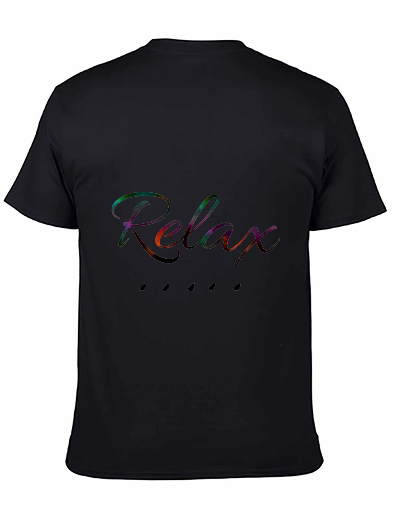 Relax Black T-Shirt - Stylish Casual Wear