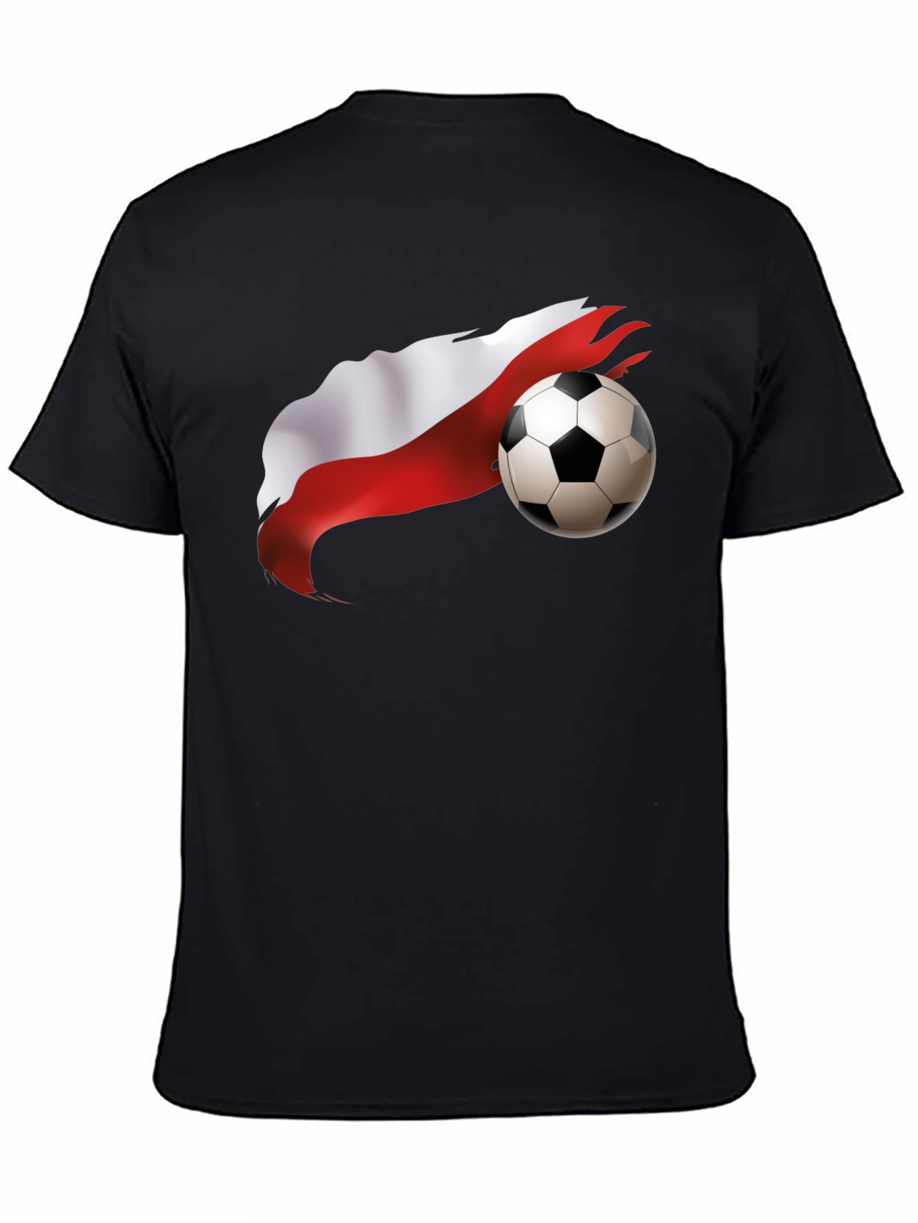 Poland Soccer Flag Graphic T-Shirt