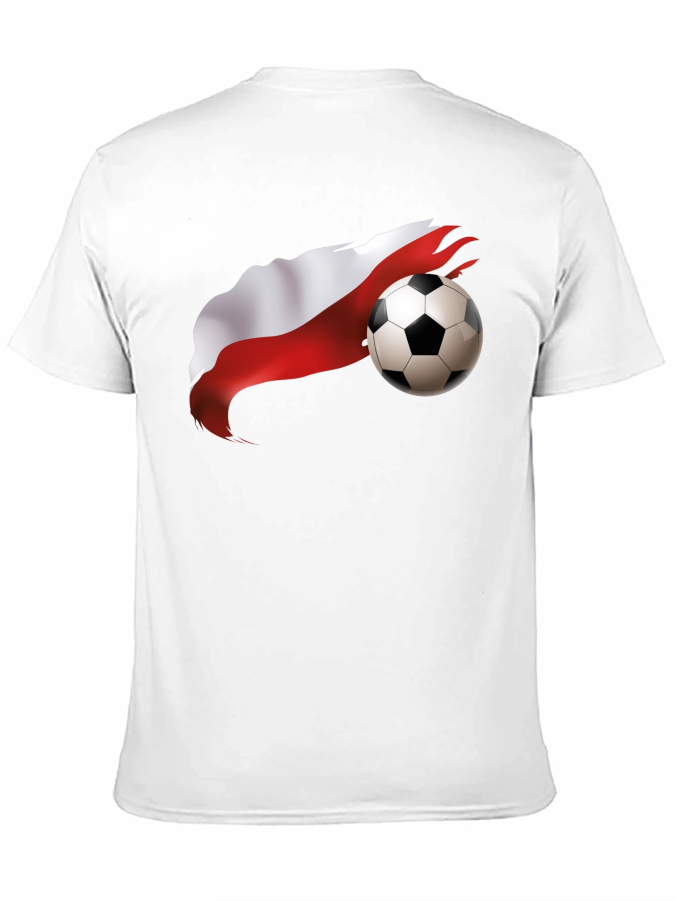 Poland Soccer Flag Graphic T-Shirt