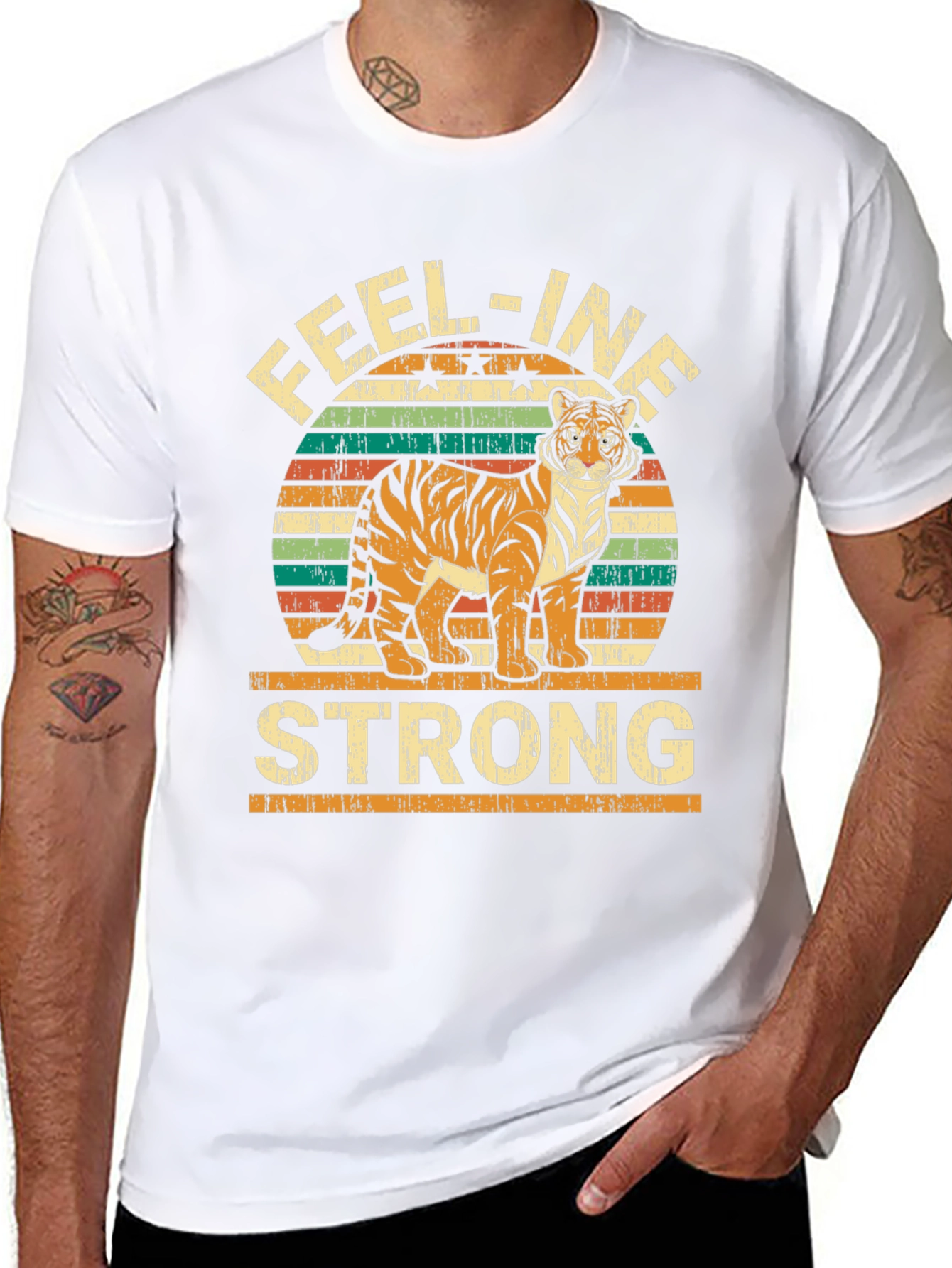 Feel-ine Strong Tiger Graphic Tee