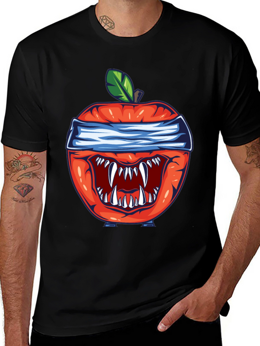 Monster Apple Graphic Tee - Unique Design