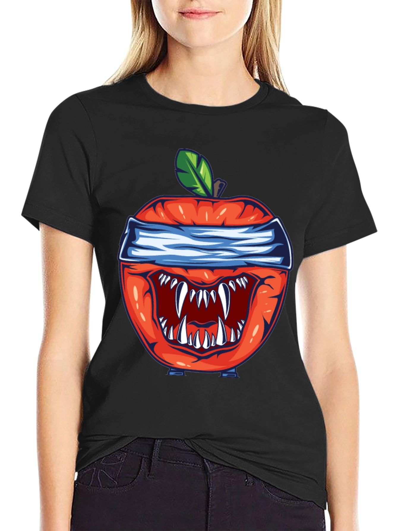 Monster Apple Graphic Tee - Unique Design