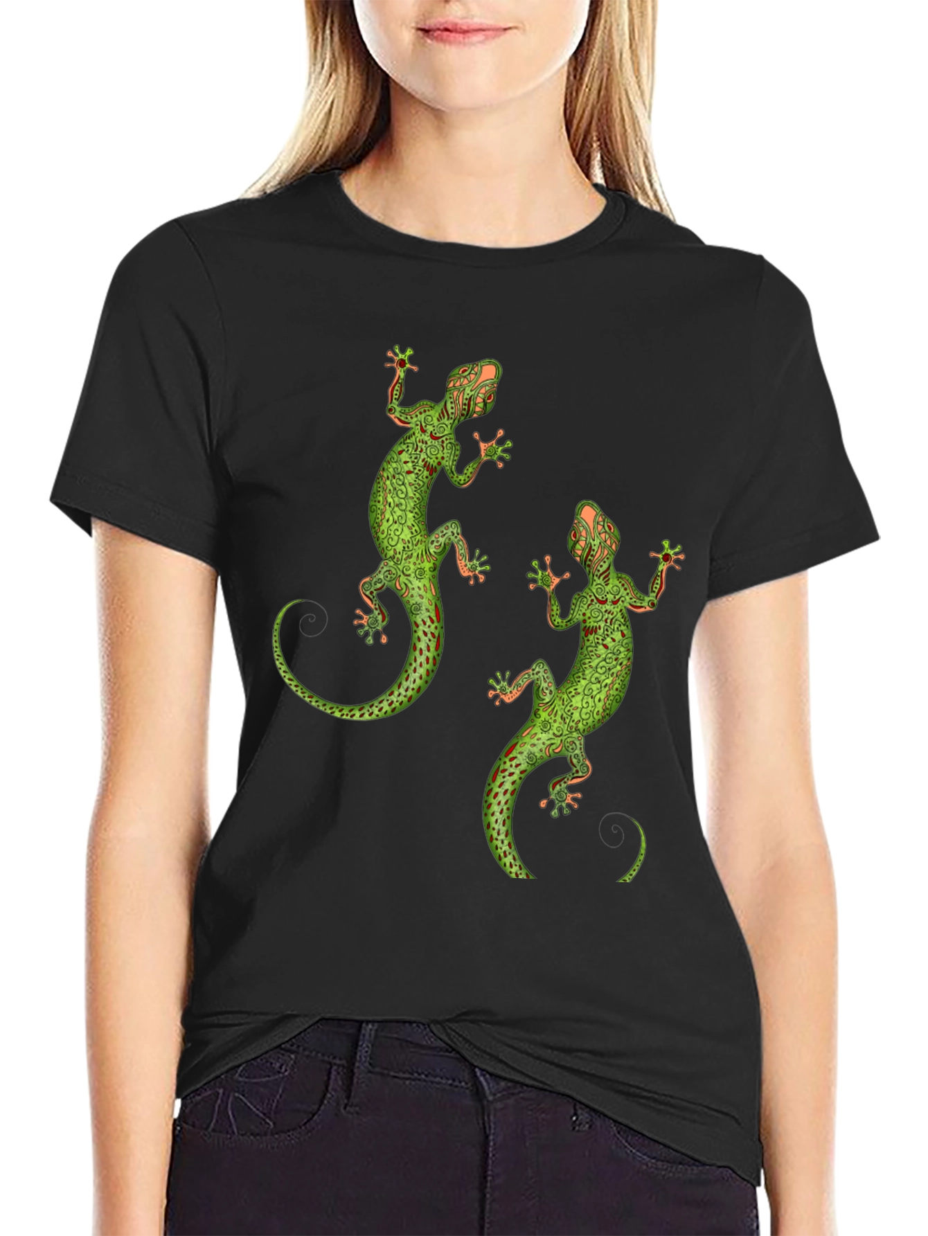 Lizard Graphic Tee - Unique Reptile Print