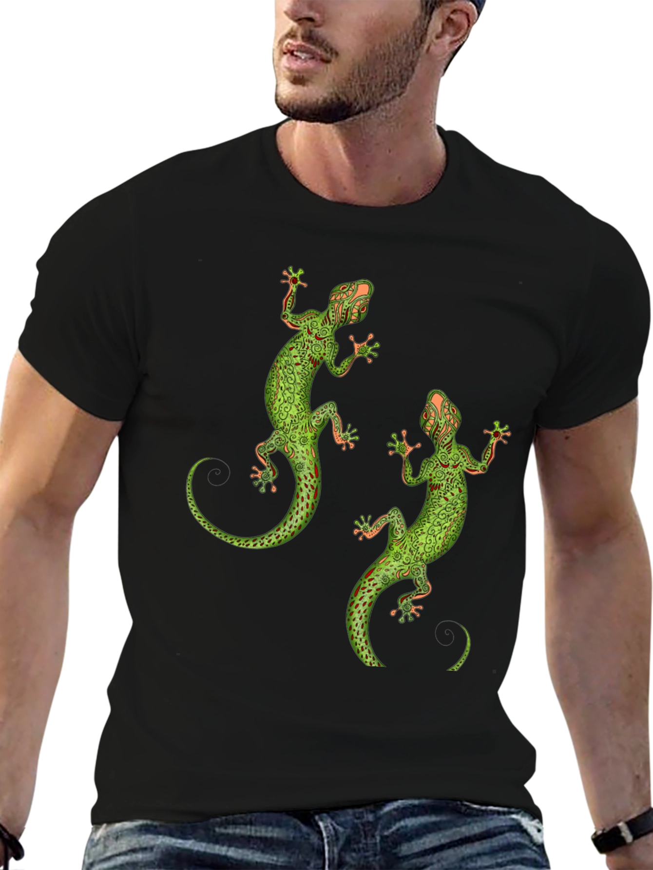 Lizard Graphic Tee - Unique Reptile Print