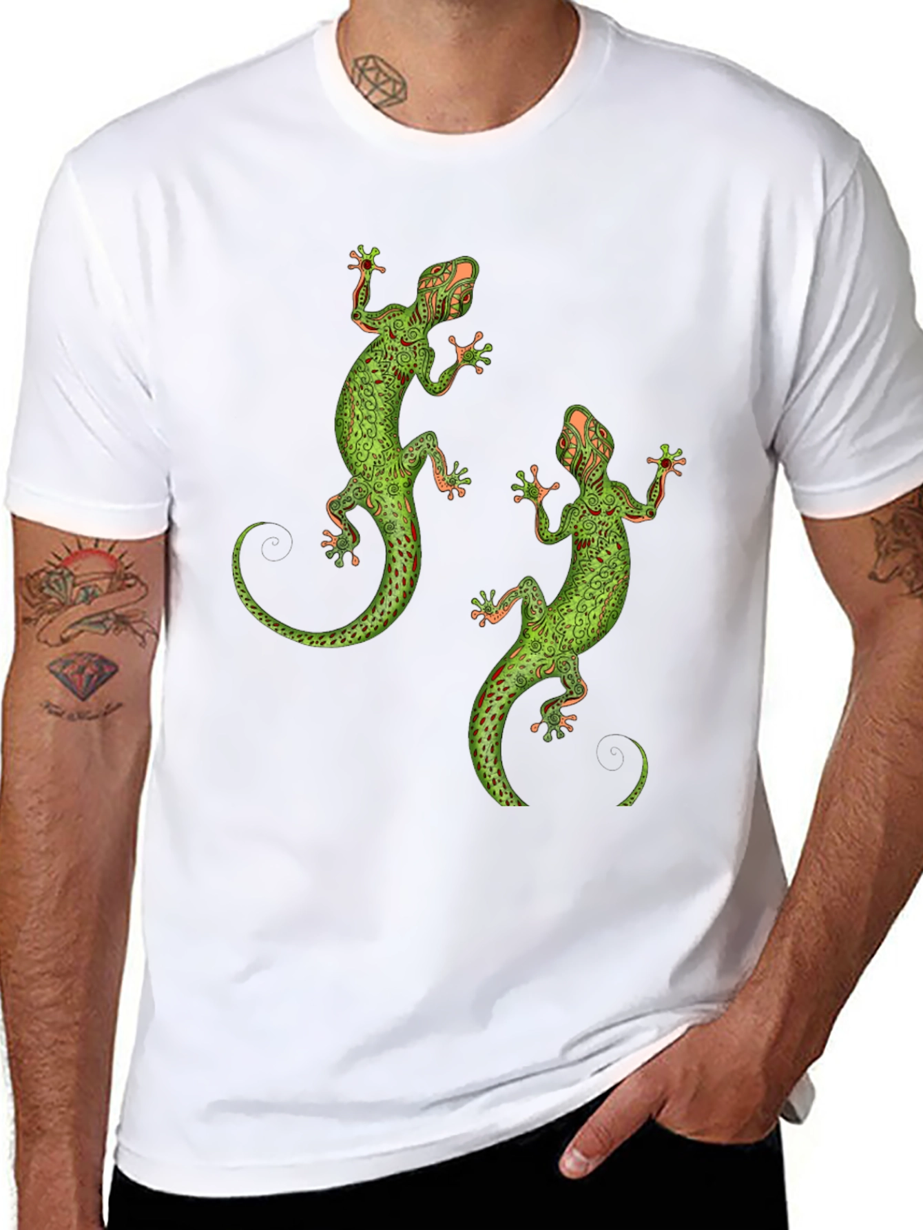 Lizard Graphic Tee - Unique Reptile Print