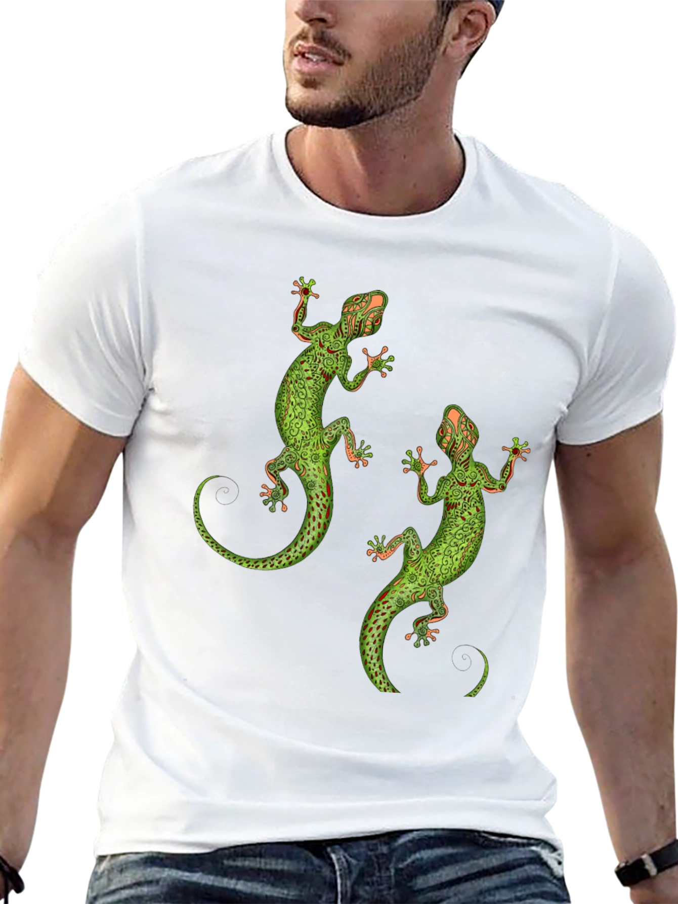 Lizard Graphic Tee - Unique Reptile Print