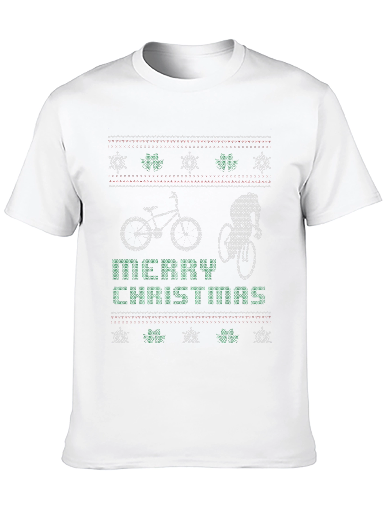 Cycling Christmas Ugly Sweater T-Shirt