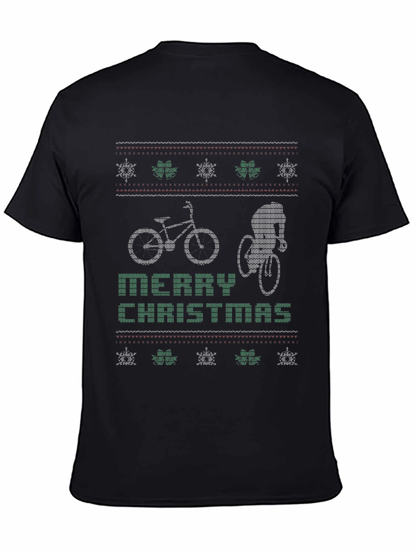 Cycling Christmas Ugly Sweater T-Shirt
